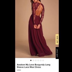 Beautiful Burgundy Dress! Brand New from Lulu’s.